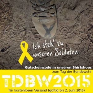 Aktion Gelbe Schleife Shirt zum Tag der Bundeswehr